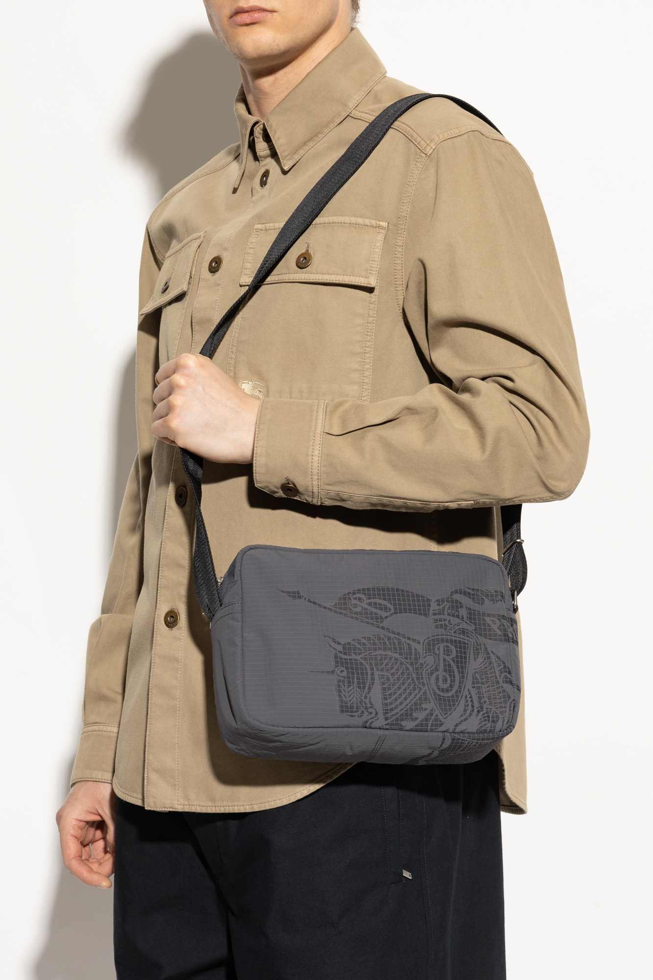 BURBERRY ML BELT BAG Waist bag Body bag 8083446 Nylon Black